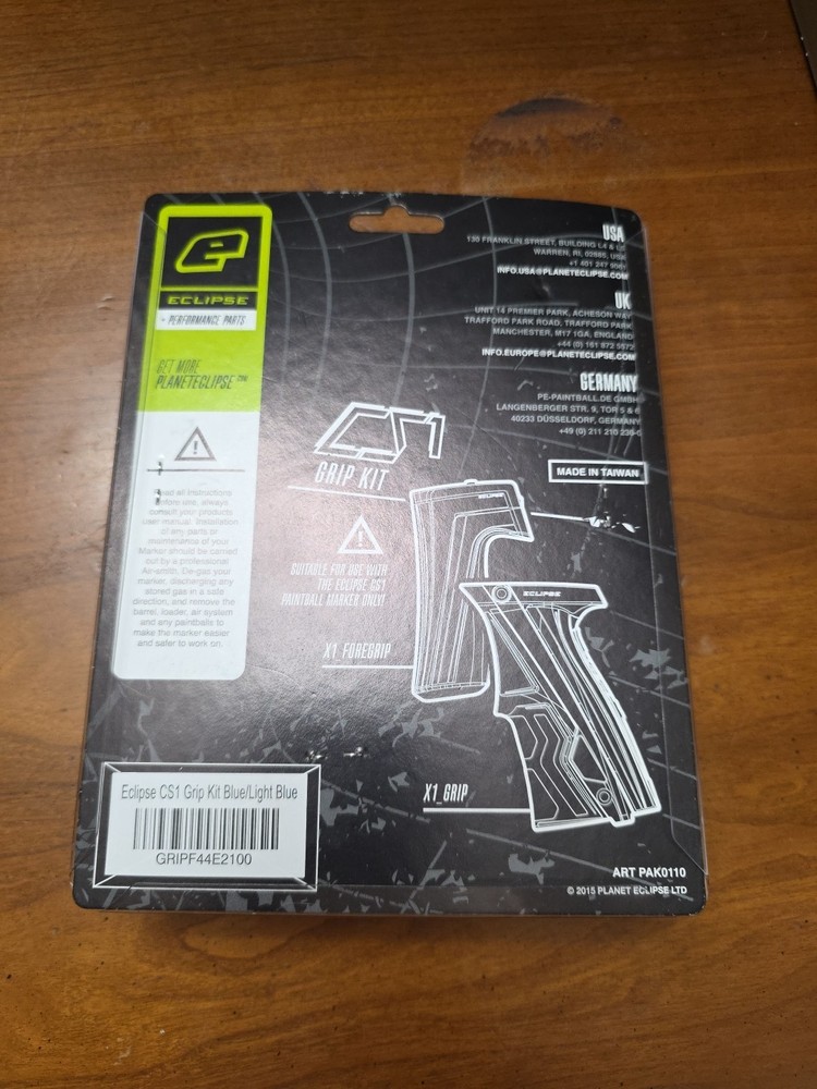 Planet Eclipse Paintball Grip Kit Blue/Light Blue, Compatible with CS1/CS1.5