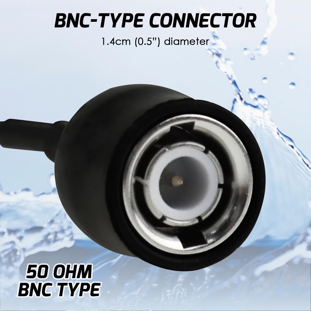 200cm 0-14pH Probe Test | BNC Connection | High Accuracy pH Electrode for Lab...