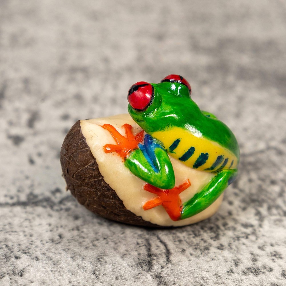 Red-Eye Tree Frog Tagua Carving