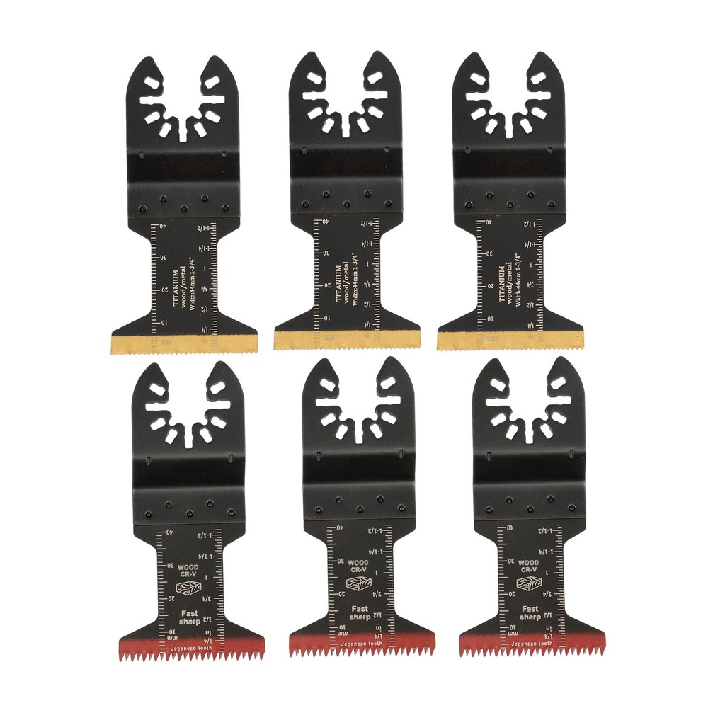 35PCS Multitool Blades 7 Type Titanium & HCS Oscillating Tool Blades Combination