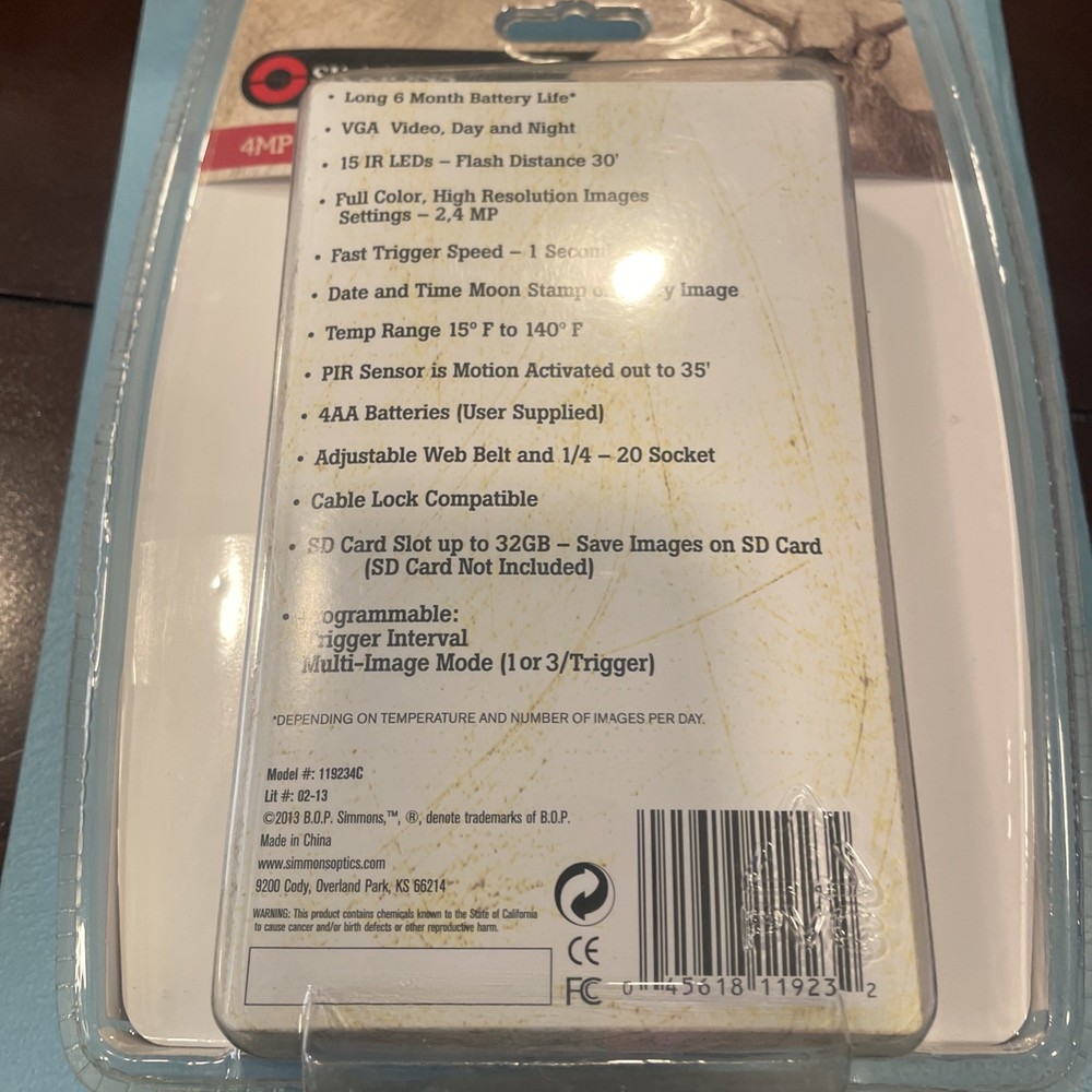 Simmons Whitetail 4MP Trail Camera