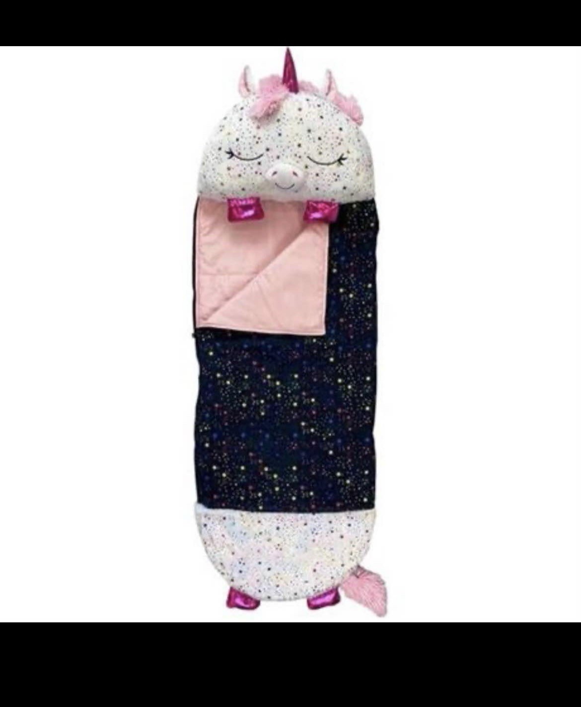 Happy Nappers Pillow And Sleepy Sack Shimmer the Unicorn 20" x 54" NEW