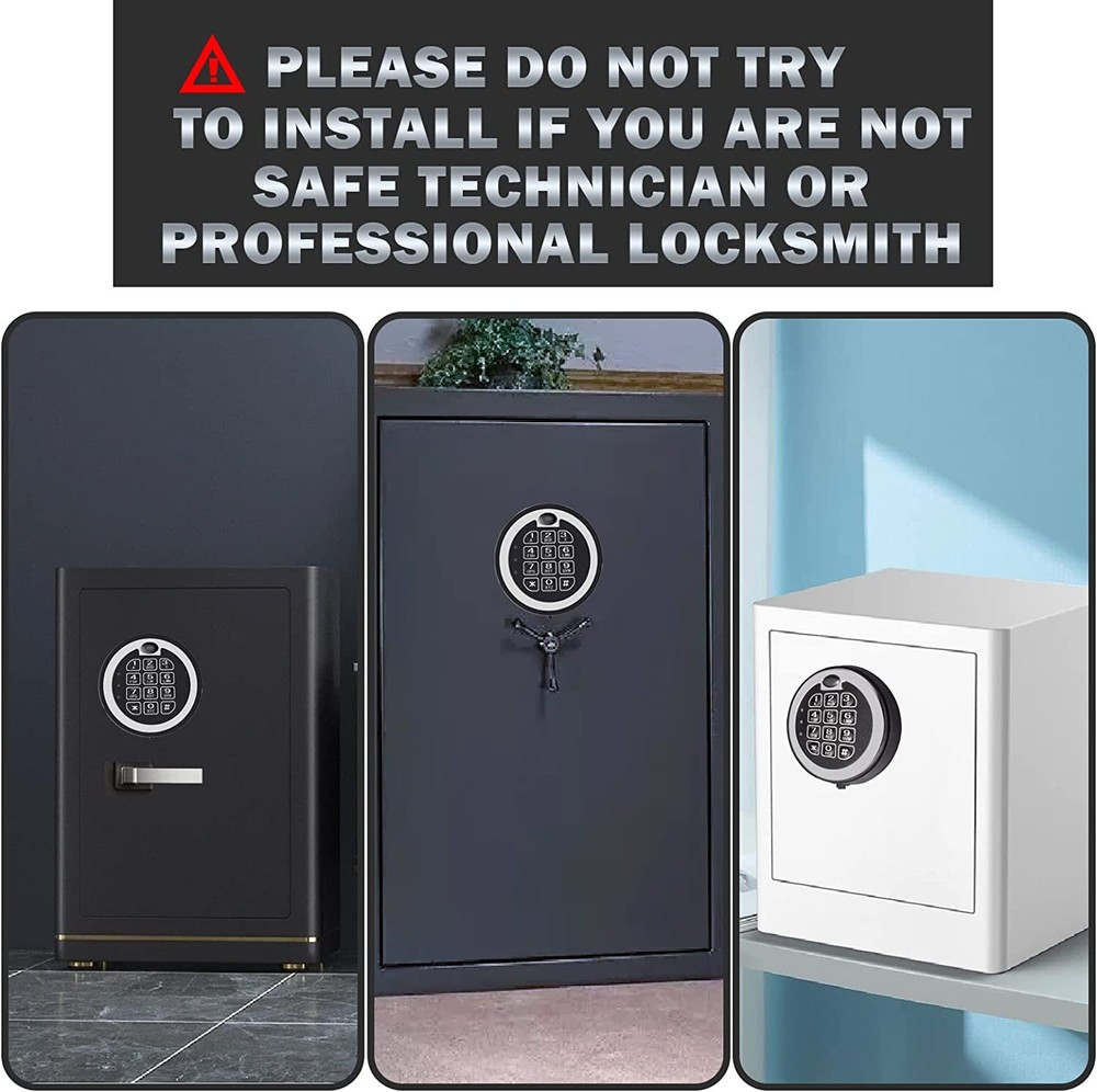 Replace Mesa MSL 500 Safe Lock Electronic Solenoid Lock With 2 Override Keys