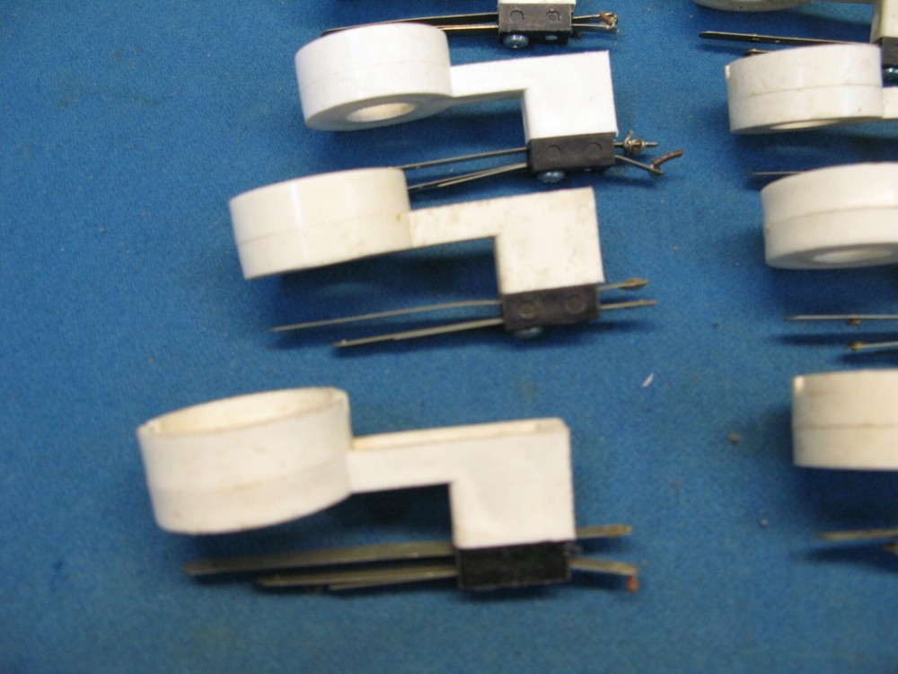 10 Used Leaf Switch Push Button Holders Good Condition Vintage Arcade