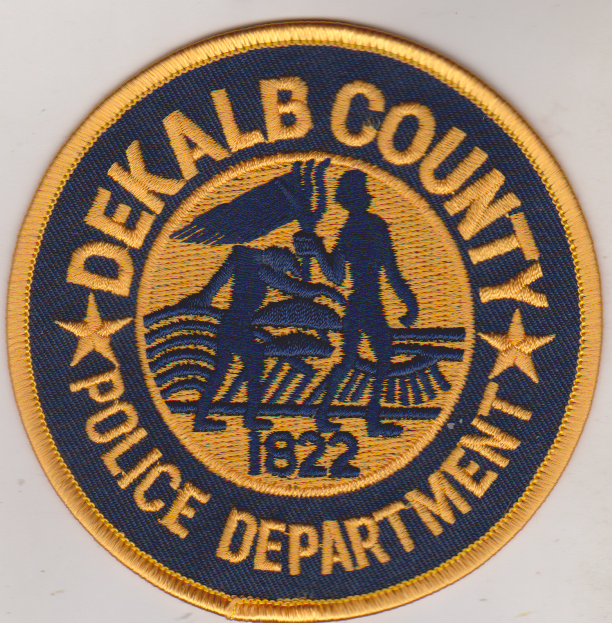 Dekalb County GA Police non shield shape patch