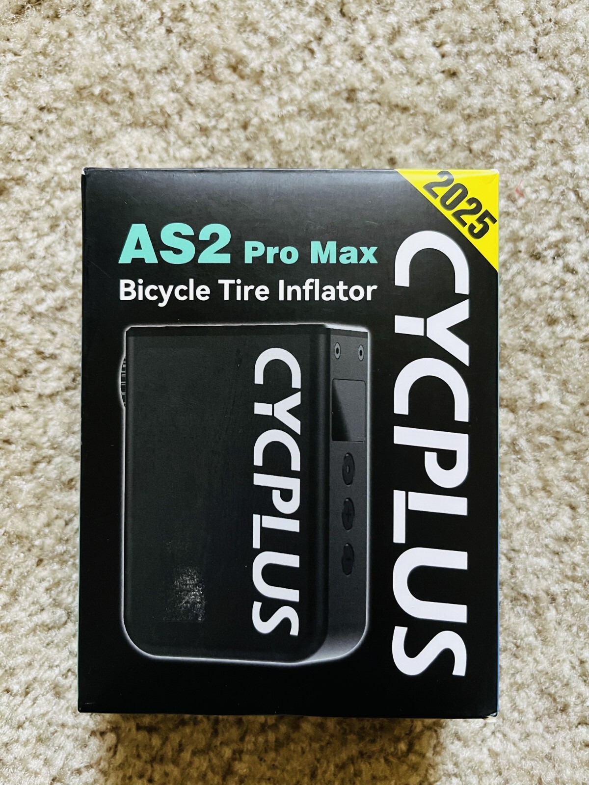 CYCPLUS AS2PROMAX 120PSI Electric Tiny Bike Pump with Gauge,2025 Updated Version