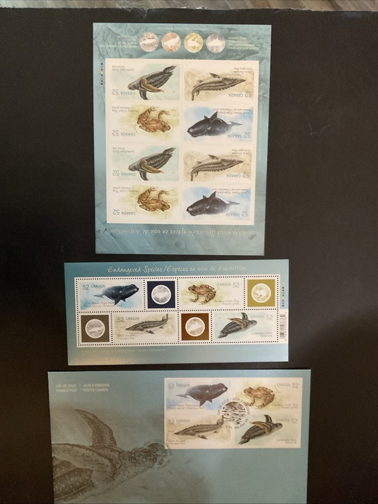 2007 Canada # 2229-33 , ENDANGERED SPECIES SET.