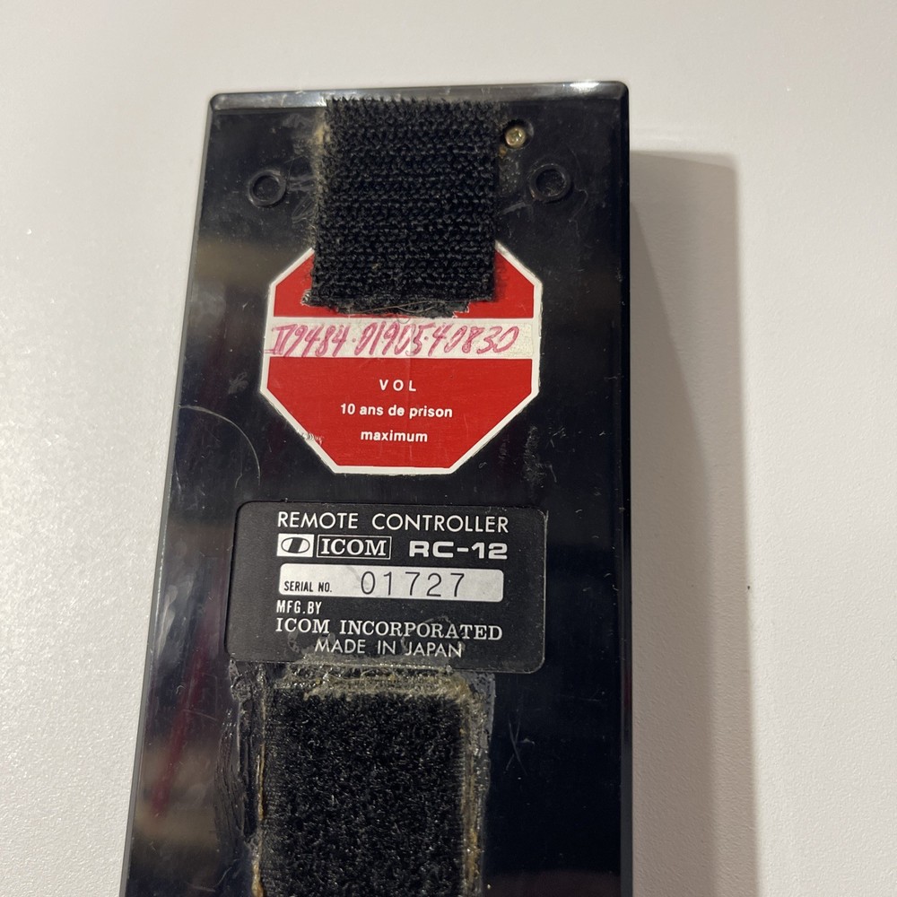 ICOM RC-12 Remote Controller for IC-R7000 Receiver RARE