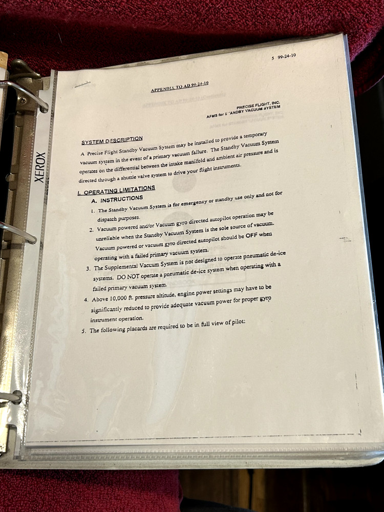 PIPER ARCHER II PA28-181 PILOT OPERATING HANDBOOK