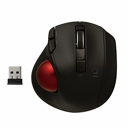 Nakabayashi Digio 2 Q Minimal Trackball Bluetooth Mouse Quiet 5 Button black