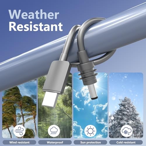 Starlink Mini USB C to DC Power Cable, 10FT/3M Portable USB Type-C Input to DC