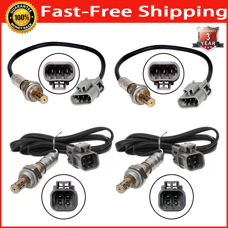 4PCS Oxygen Sensor Up+Downstream For Nissan Frontier 3.3l V6 2000 2001 2002 2003