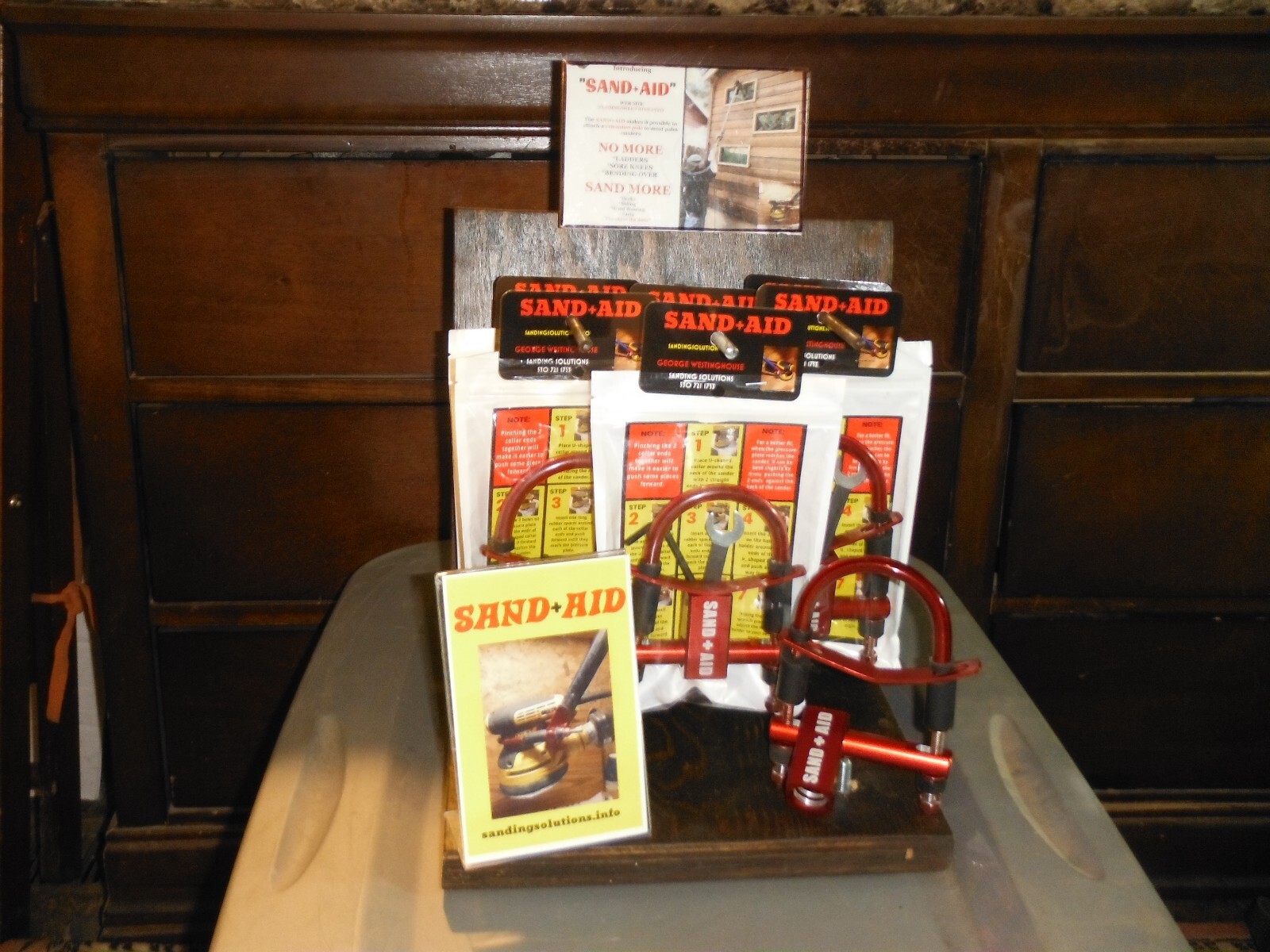 Sand Aid- Orbital Sander Attachment -Extension Pole/Handle Accessory-Pole Sander