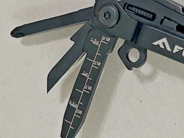 Flissa Multitool Plier Black FOLDING Pocket Tools WITH Sheath - Excellent