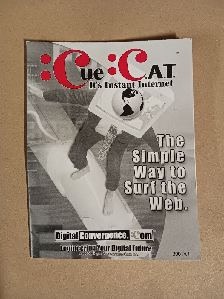 Digital Convergence :Cue:Cat (CueCat) Optical Reader and Software