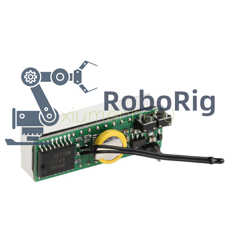 3 in 1 Green LED DS3231SN Digital Clock Temperature Voltage Module Electronic M