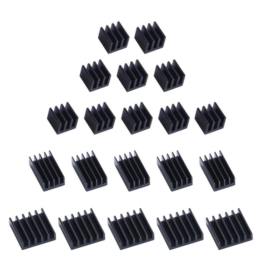 20 Pack Heatsinks for Raspberry Pi 4 Model B, Raspberry Pi Aluminum Heat Sink...