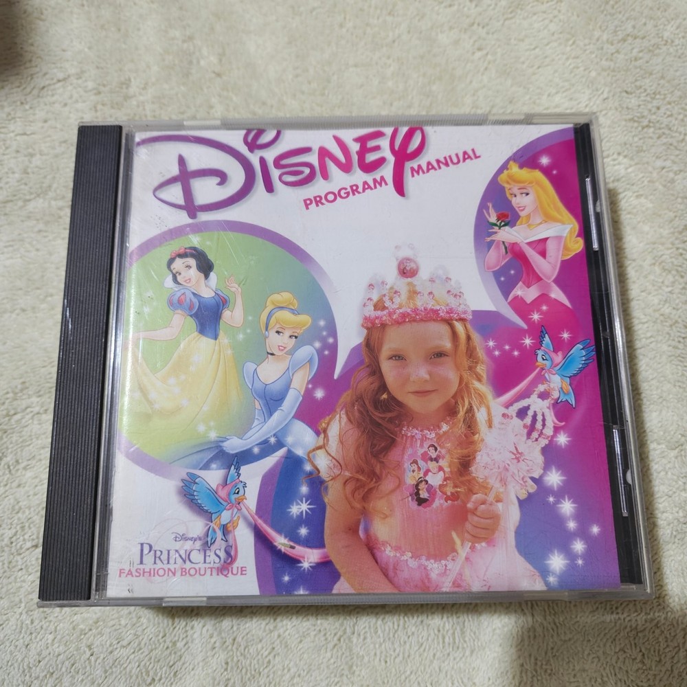 Disney Princess Fashion Boutique Program Manual Standard Case Multi-Platform