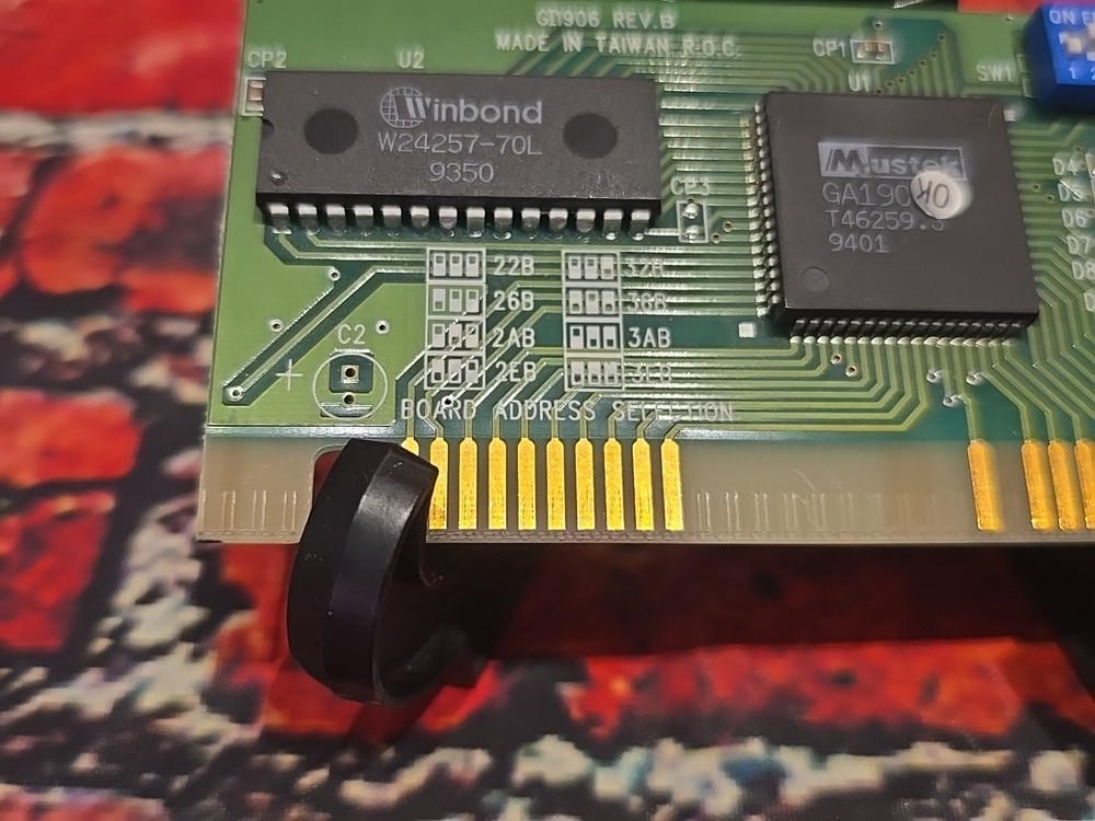 Mustek GI1906 REV.C LOGITECH Hand Scanner Interface ISA Card - EXCELLENT