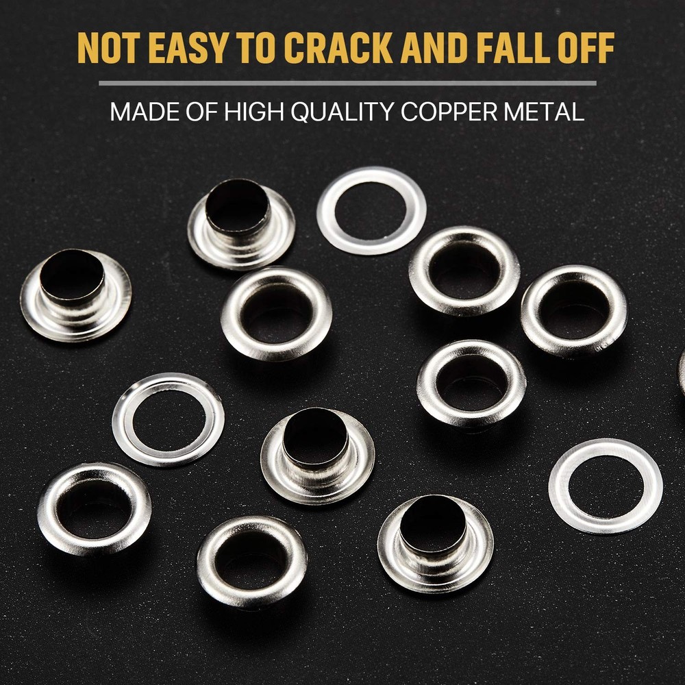 100 Sets Grommet Eyelets Tool Kit Grommet Setting Tool And Eyelets With Setting