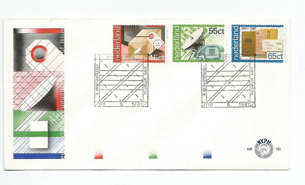 Netherlands 1st Day cover - Communications  - Scott# 609-611