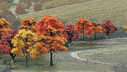 Woodland Ready Made Trees Value Pack - Fall Deciduous Trees 3/4''-2'' (38)