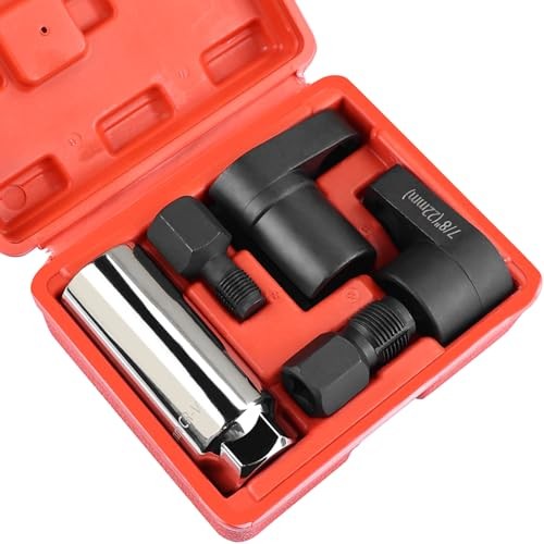 5PCS O2 Oxygen Sensor Socket Set, 3/8 in Drive, 7/8 in (22mm), Premium Removal
