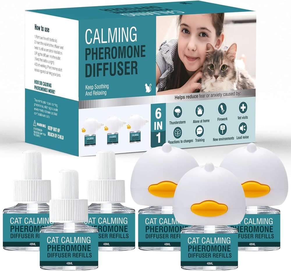 Cat Calming Diffuser 6 in 1 Multicat Calming Pheromones