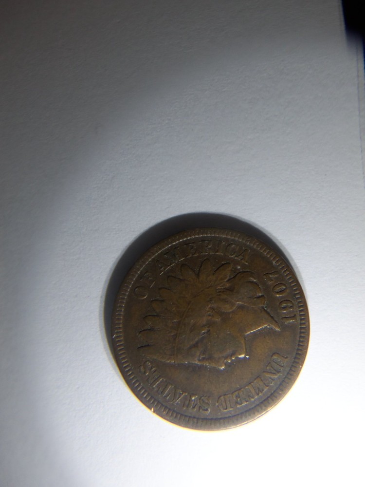 A NICE HIGHER GRADE 1907 INDIAN HEAD