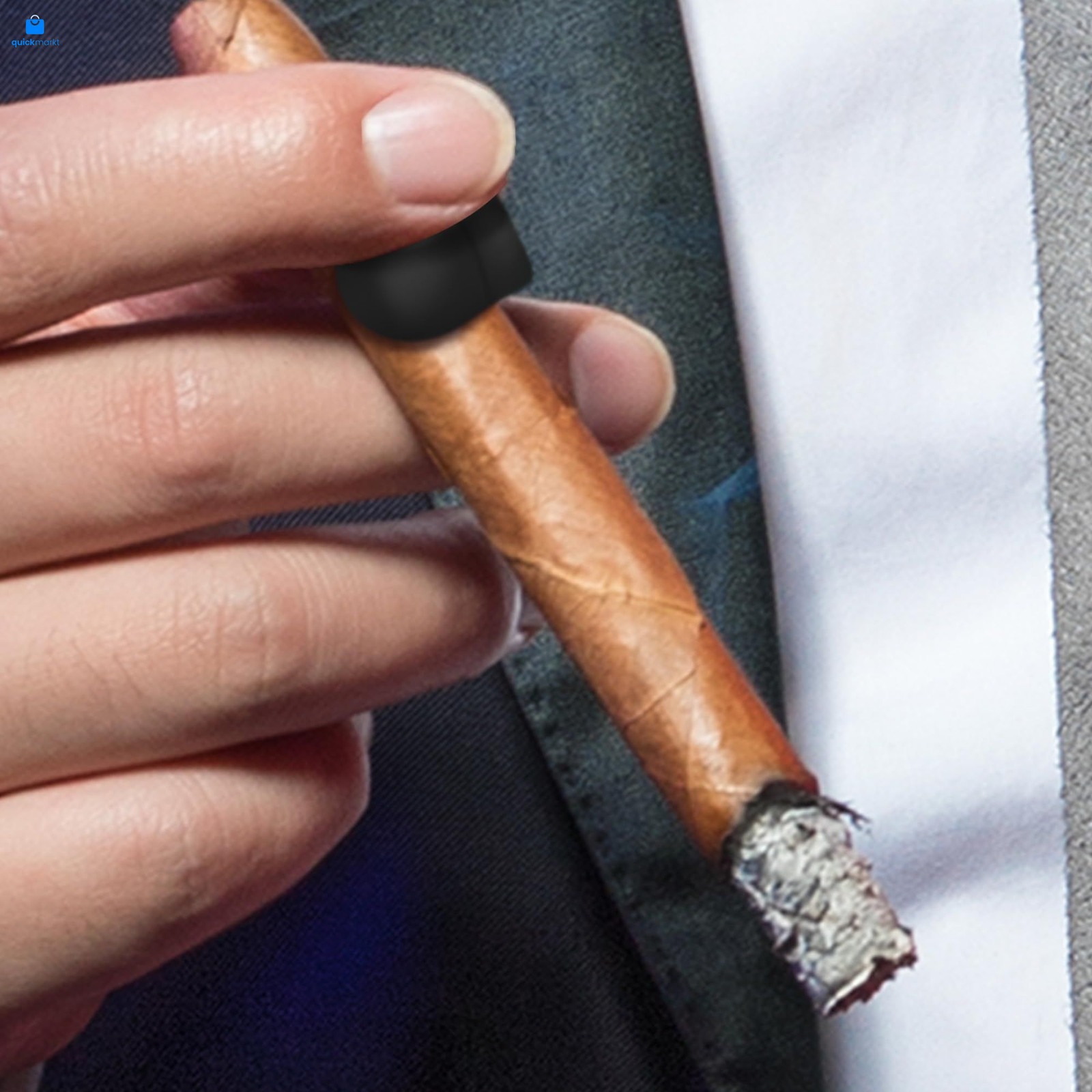 Kucttiu Magnetic Cigar Holder for Golf Carts - Versatile, Black