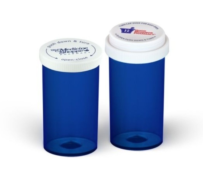 60 dram BLUE Secure Advantage vials 8660-BLU 98/cs