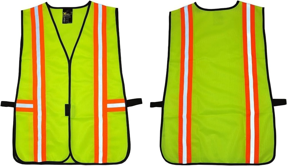 High Visibility Reflective Safety Vest ANSI Class 2 - Multi-Function Pockets