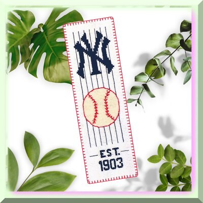 Handcrafted NY Baseball Bookmark