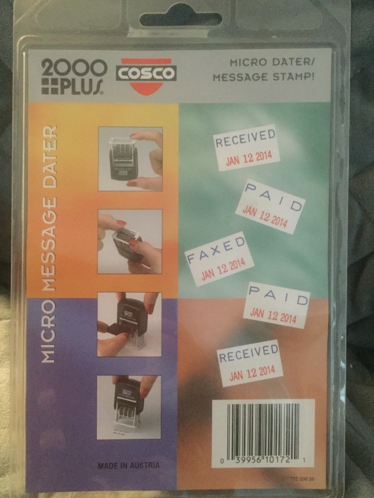 COSCO MICRO DATER MESSAGE STAMP - BRAND NEW IN PACKAGE