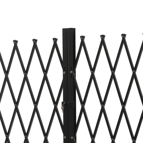 Double Folding Security Gate Expandable Barricade Gate Safety Barrier Door Gate