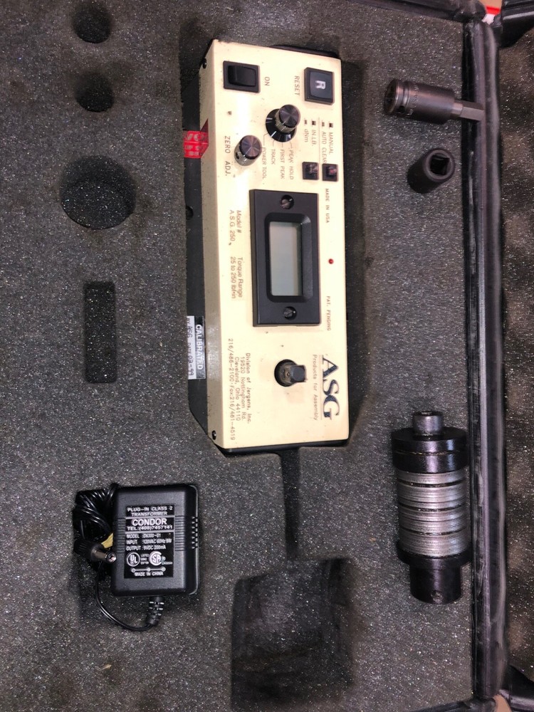 ASG 250 TORQUE RANGE 25 - 250LBF IN TORQUE ANALYZER