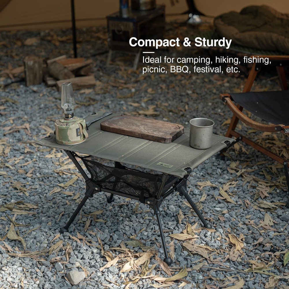 ONETIGRIS Dipper Camping Table, Lightweight Portable Folding Table with Mesh ...