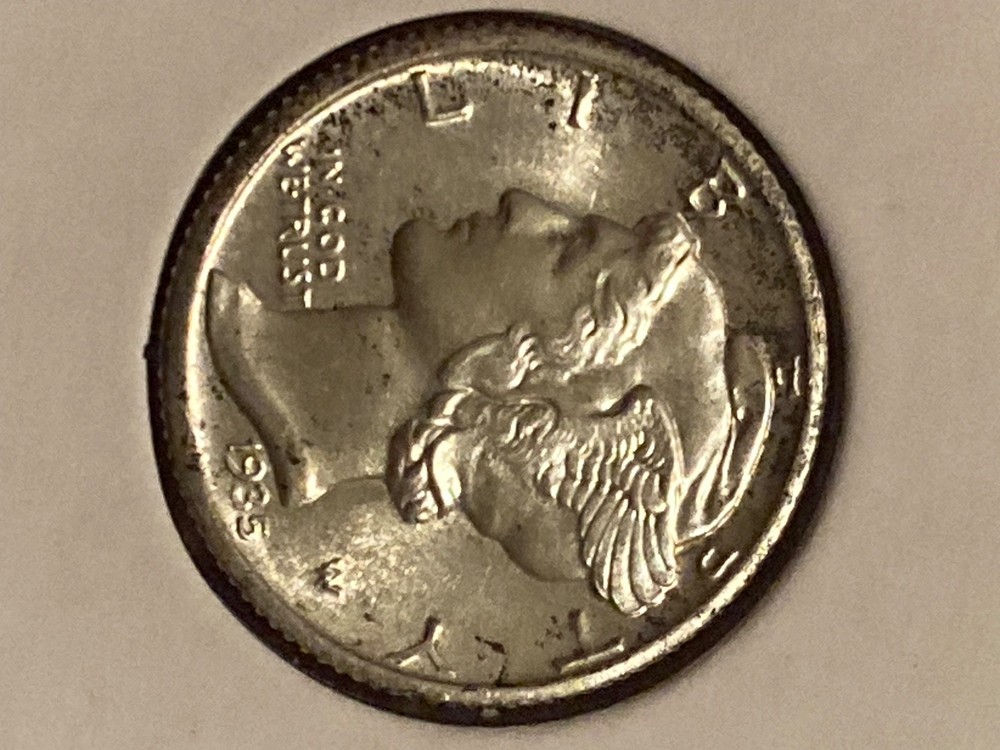 1935 10C Mercury Dime BU