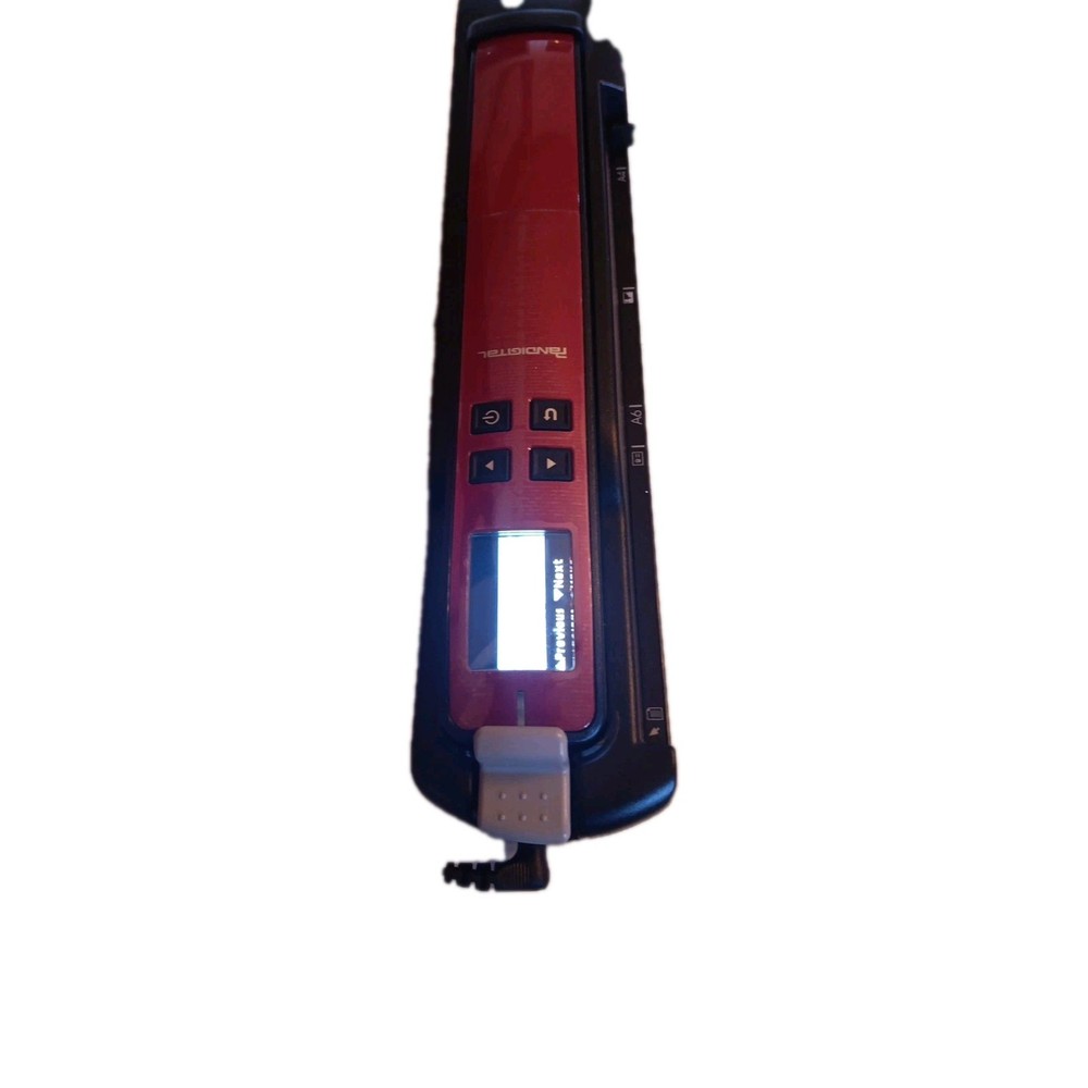 Pandigital Handheld Wand Scanner with Feeder Dock (RED) Scan Rite Technology