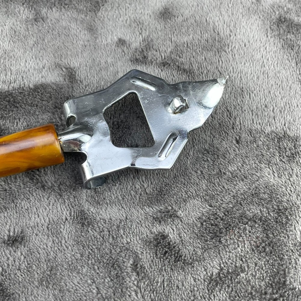Butterscotch Bakelite Meat Fork and Bottle Opener