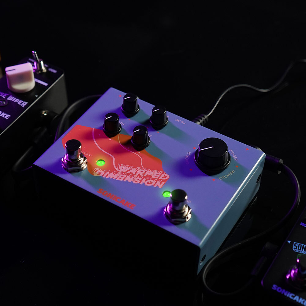 SONICAKE Warped Dimension Digital Modulation Guitar Effects Pedal 4 Modes Pedals