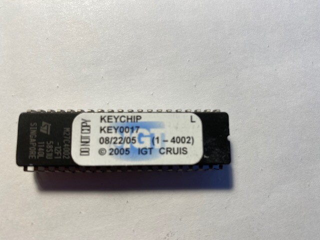 IGT S2000 Key Chip KEY0017 - OEM ORIGINAL