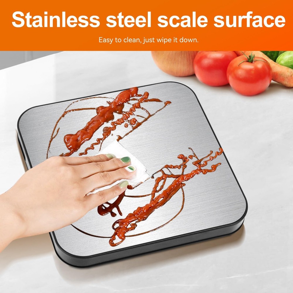 Wireless Separated Food Scale, 33 lb Digital Kitchen Split Scales Weight Gram...
