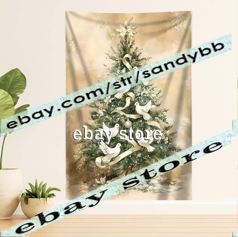 Scene Neutral Tapestry Elegant Tree 39X59 in