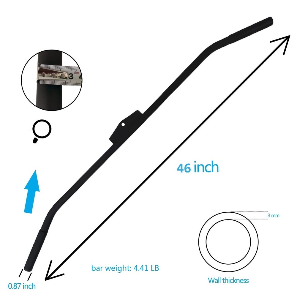 Lat Pulldown Attachments for Cable Machine, 29/39/ 48 Inch Wide Grip Lat Pull...