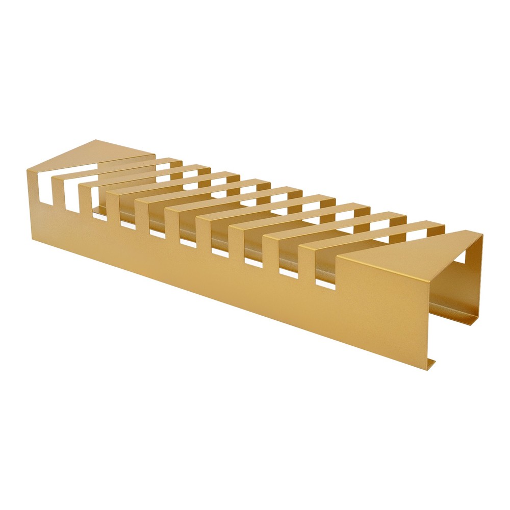 Compact Tile Display Rack - 10 Slots, Slanted Design for Optimal Viewing