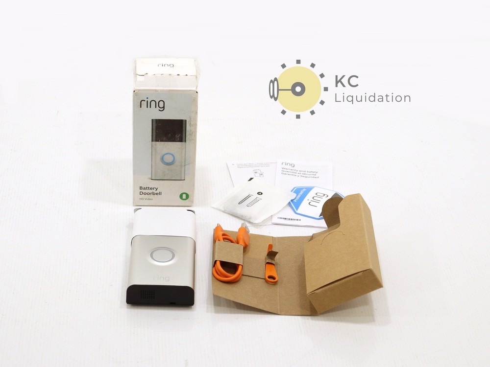 Ring Battery Doorbell HD Video (Silver) - New
