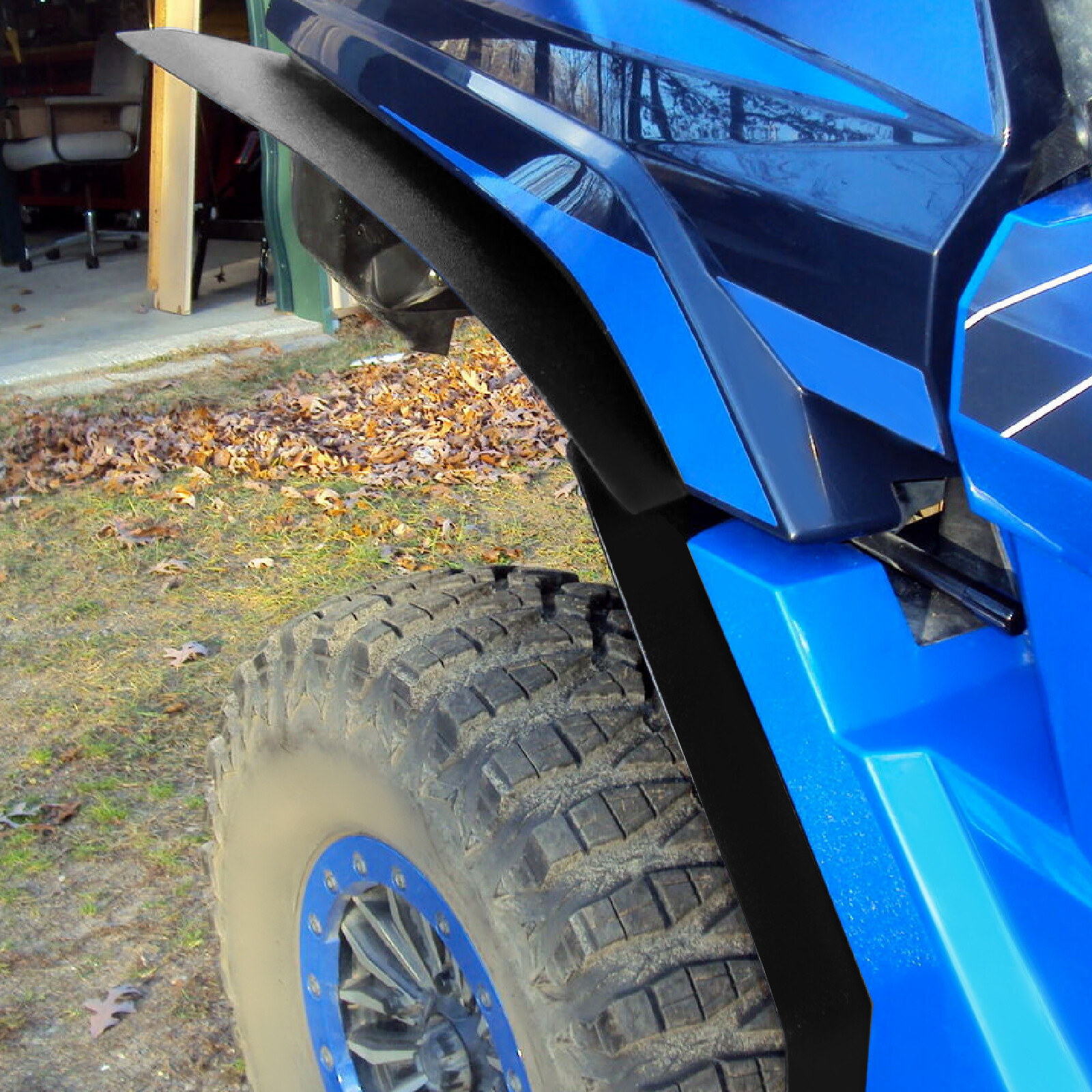 6PCS Fender Flares Overfenders For Yamaha Wolverine RMAX2 1000 2021-2024 Black