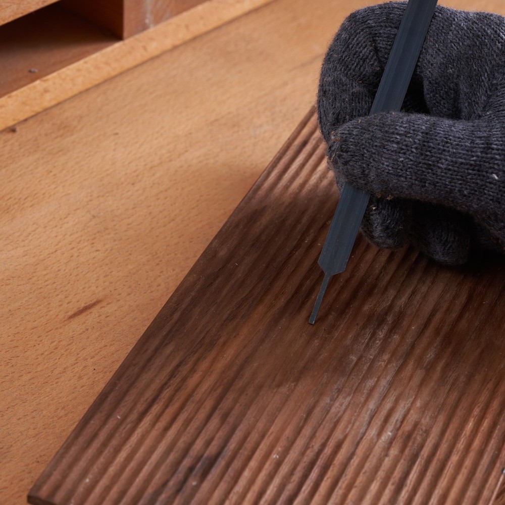 HERMIT TOOLS New Cabinet Scraper Cards and Burnisher Blue