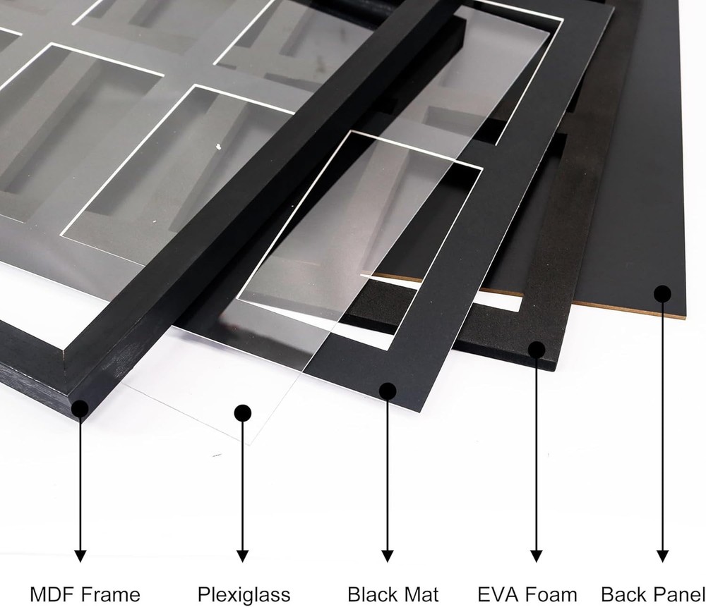 psa graded card display frame for 10 slabs, wall mount trading card case